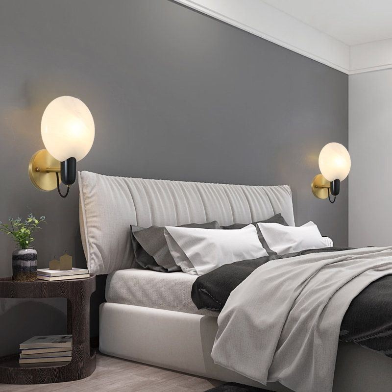 Mramorová nástěnná lampa Corridor Wall Sconce Pokoj Koupelna Nástěnná svítidla