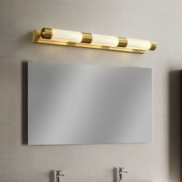 Nástěnné svítidlo Mosazný Akrylový válec Zrcadlo Přední světlo