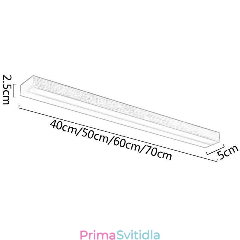 Moderní zrcadlové přední světlo nástěnná lampa akrylové osvětlení toalety