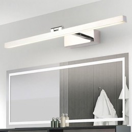 Zrcadlo v severském stylu Přední úhel osvětlení Nastavitelný úhel nástěnné lampy Toaleta