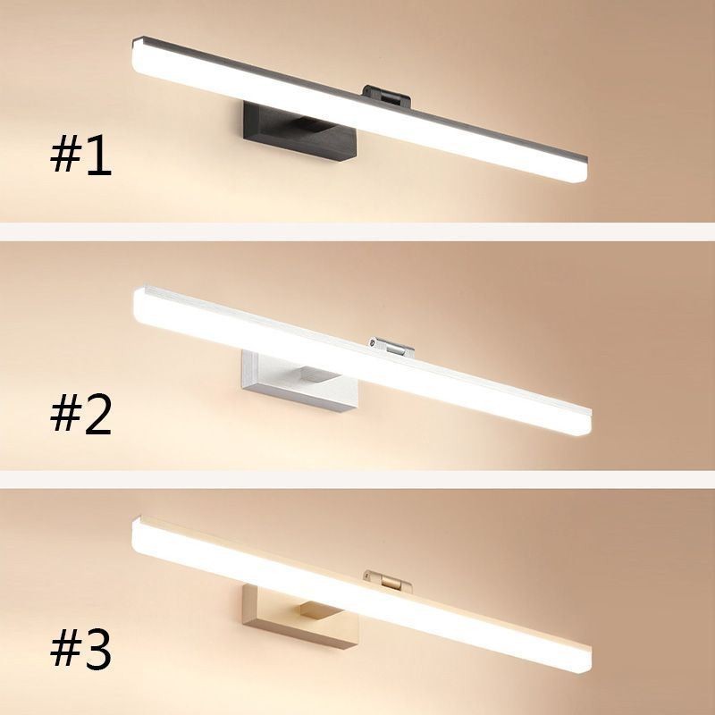 Lampa Sconce Moderní zrcadlové přední světlo Nástěnná lampa Toaleta