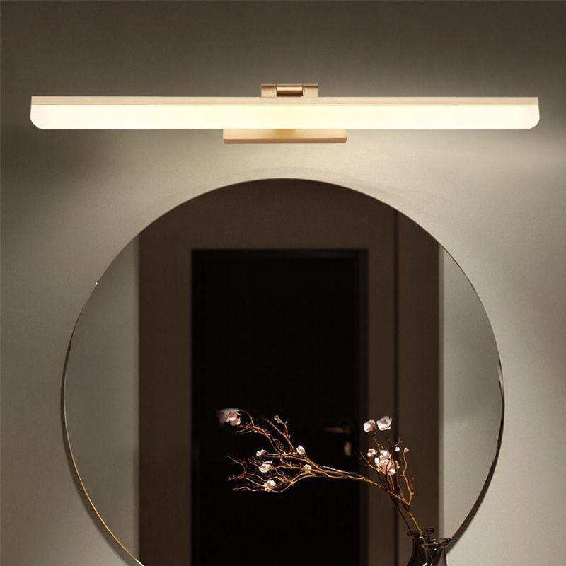 Lampa Sconce Moderní zrcadlové přední světlo Nástěnná lampa Toaleta