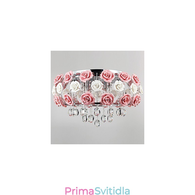 Country Crystal galvanicky pokovený kovový zapuštěný držák