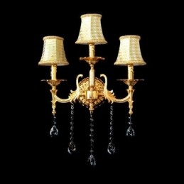 Evropská nástěnná lampa Luxusní nástěnné svítidlo Crystal Drop Dekorační lampa Noční osvětlení