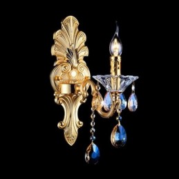 Evropská nástěnná lampa Luxusní nástěnné svítidlo Crystal Drop Dekorační lampa Noční osvětlení