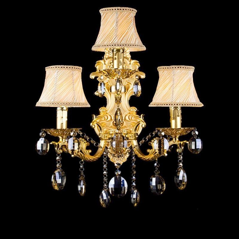 Nástěnná lampa evropské módy Luxusní křišťálové nástěnné svítidlo