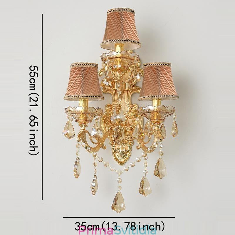 Luxusní nástěnná lampa Elegantní nástěnné svítidlo Dekorační lampa Noční osvětlení
