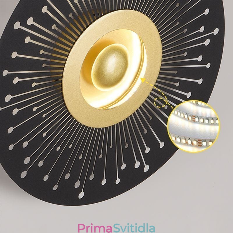 Nástěnné svítidlo Nordic Full Copper Duté kulaté nástěnné svítidlo