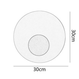 Nástěnné svítidlo Nordic Wall Light Black Gold Kulaté celoměděné nástěnné svítidlo