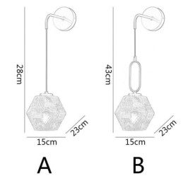 Moderní nástěnné svítidlo kreativní skleněné nástěnné svítidlo