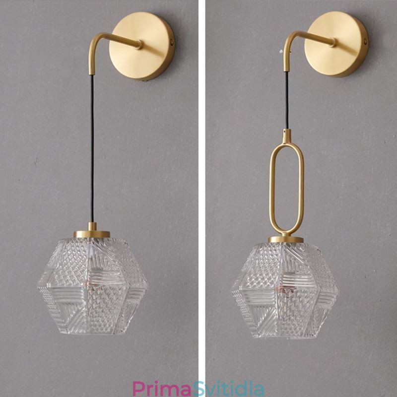 Moderní nástěnné svítidlo kreativní skleněné nástěnné svítidlo
