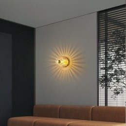 Moderní nástěnné osvětlení s čirým skleněným broušeným nástěnným osvětlením