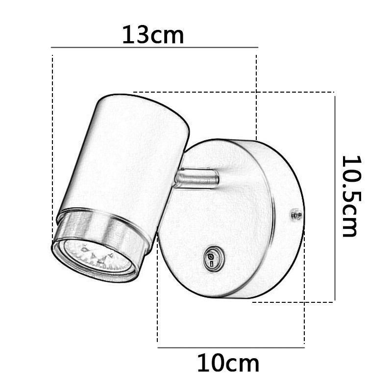 Moderní otočná nástěnná lampa Minimalistická nástěnná lampa do uličky