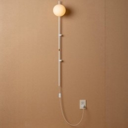 Nástěnné svítidlo Globe Nástěnná lampa Magic Bean z poloviny století se zástrčkou