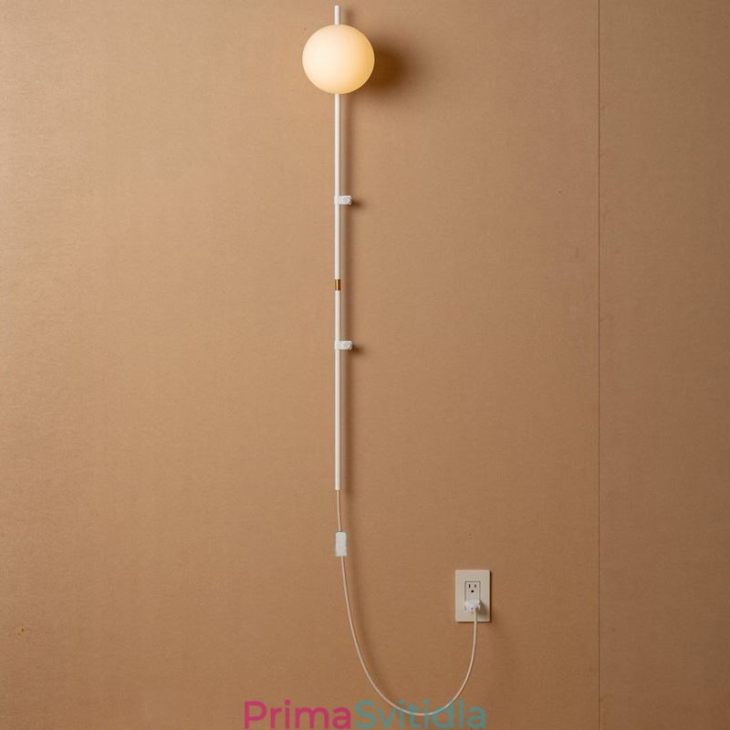 Nástěnné svítidlo Globe Nástěnná lampa Magic Bean z poloviny století se zástrčkou