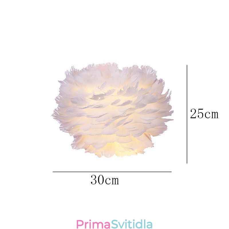 Nástěnné svítidlo Creative Péřová Dekorativní nástěnná lampa