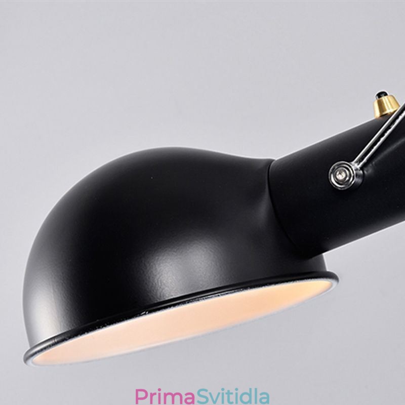 Nástěnné svítidlo s jedním kolébkovým ramenem Noční nástěnná lampa na čtení