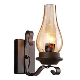 Vintage nástěnná lampa z tepaného železa Single Light Sconce Lighting
