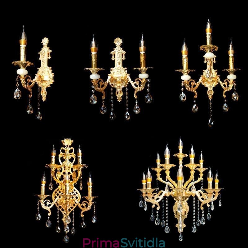 Evropská nástěnná lampa Luxusní nástěnné svítidlo Crystal Drop Lamp Noční osvětlení