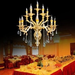 Evropská nástěnná lampa Luxusní nástěnné svítidlo Crystal Drop Lamp Noční osvětlení