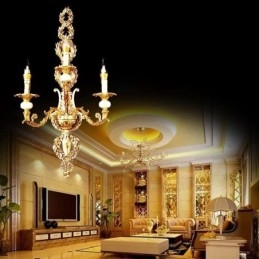 Evropská nástěnná lampa Luxusní okvětní nástěnné svítidlo Jade Decoration Lampa Noční osvětlení