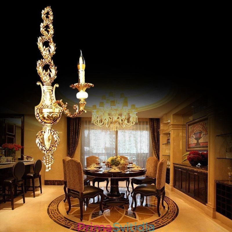 Evropská nástěnná lampa Luxusní okvětní nástěnné svítidlo Jade Decoration Lampa Noční osvětlení