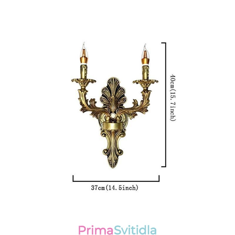 Evropská retro nástěnná lampa Creative Double Home Lighting Nástěnné svítidlo Noční osvětlení