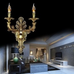 Evropská retro nástěnná lampa Creative Double Home Lighting Nástěnné svítidlo Noční osvětlení