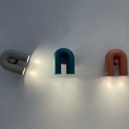 Nástěnné svítidlo ve tvaru U Minimalistické kreativní nástěnné svítidlo 90 otočné stínidlo