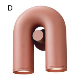Nástěnné svítidlo ve tvaru U Minimalistické kreativní nástěnné svítidlo 90 otočné stínidlo