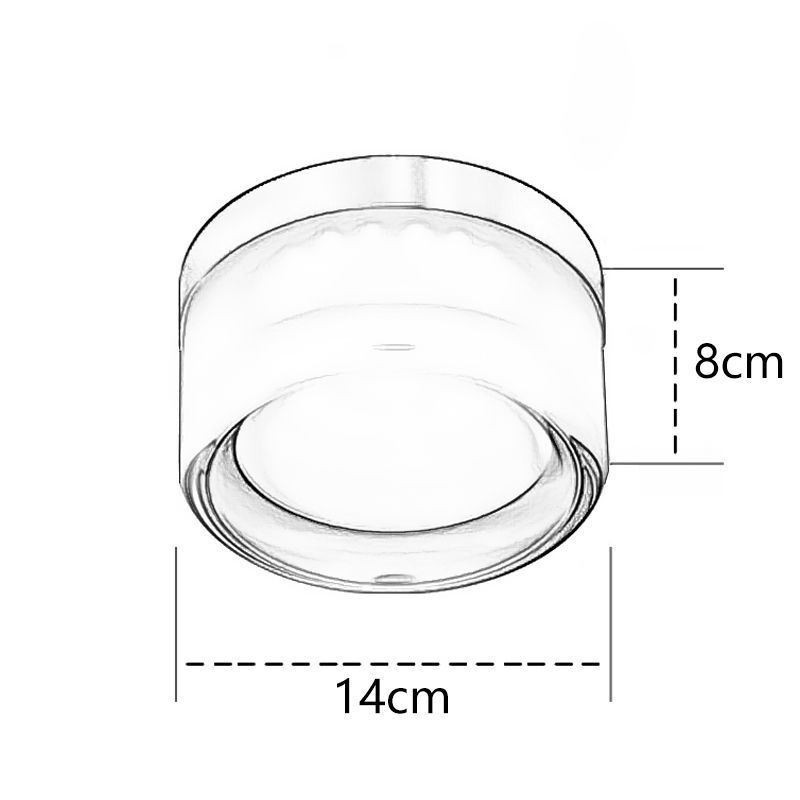 Nástěnné svítidlo Moderní minimalistické akrylové jednohlavé kulaté kované malé nástěnné svítidlo