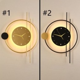 Hodiny Nástěnné Světlo Moderní Minimalistické Nástěnné Svítidlo z tepaného železa A