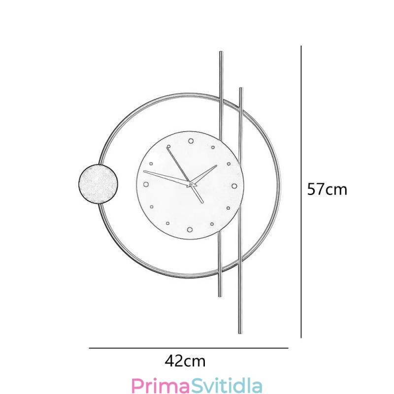 Hodiny Nástěnné Světlo Moderní Minimalistické Nástěnné Svítidlo z tepaného železa A