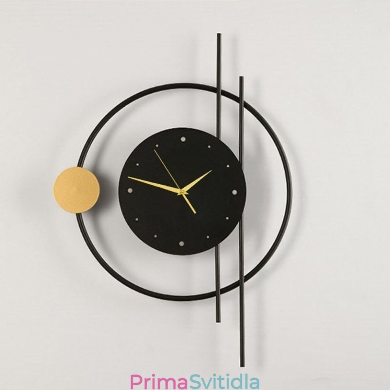 Hodiny Nástěnné Světlo Moderní Minimalistické Nástěnné Svítidlo z tepaného železa A