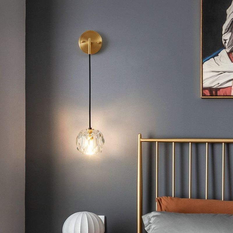 Moderní nástěnné svítidlo Creative Crystal Wall Sconce Lamp