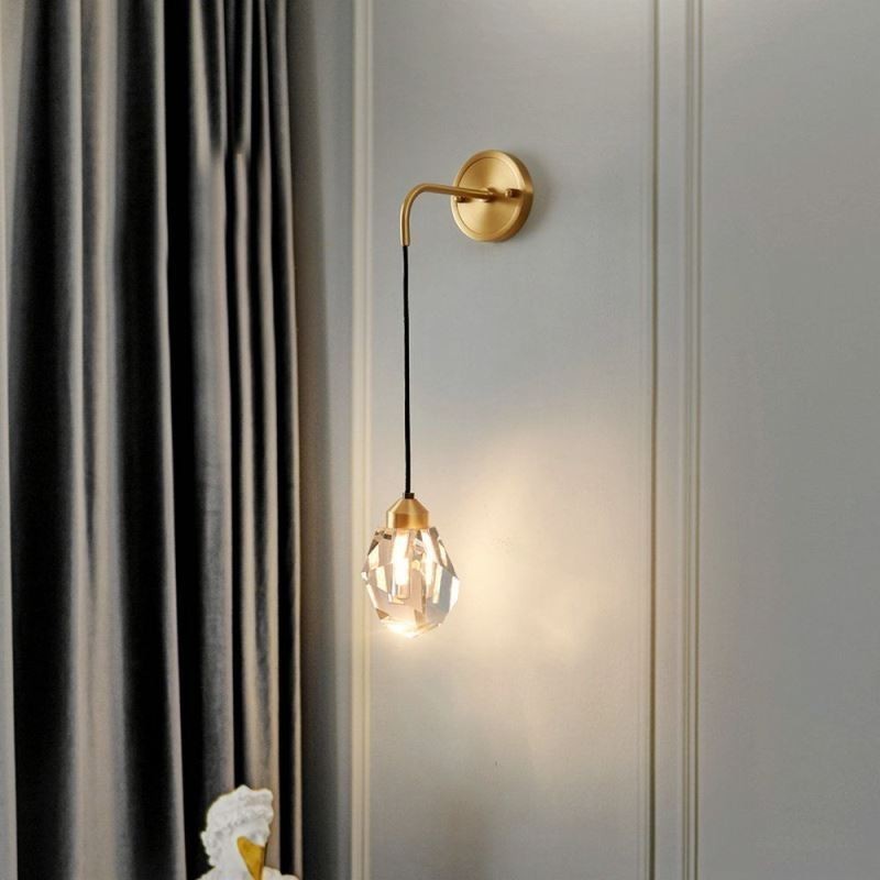 Moderní nástěnné svítidlo Creative Crystal Wall Sconce Lamp