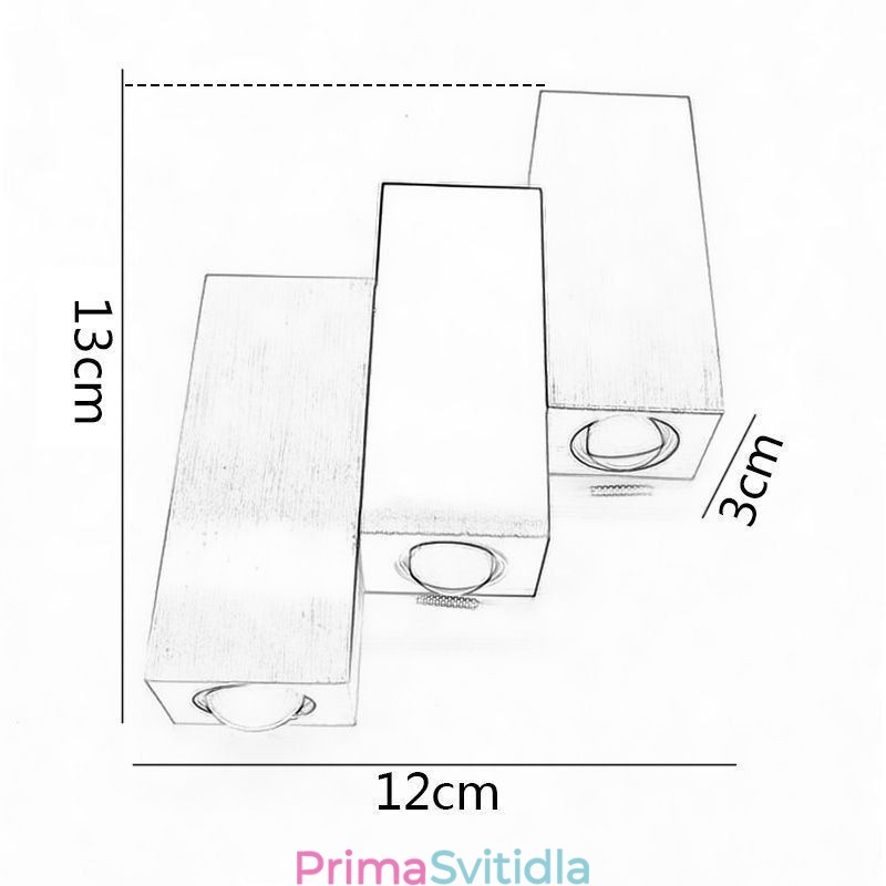 Moderní nástěnná světla nahoru a dolů nástěnné svítidlo hliníkové nástěnné svítidlo