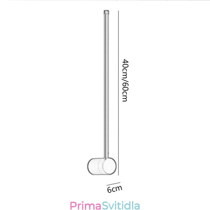 Moderní dlouhá nástěnná lampa noční stolní lampa