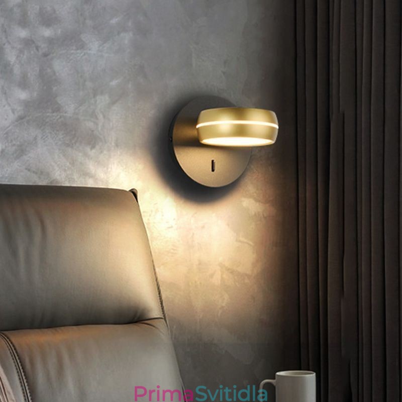 Otočné nástěnné svítidlo Moderní minimalistické nástěnné svítidlo