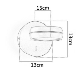 Otočné nástěnné svítidlo Moderní minimalistické nástěnné svítidlo