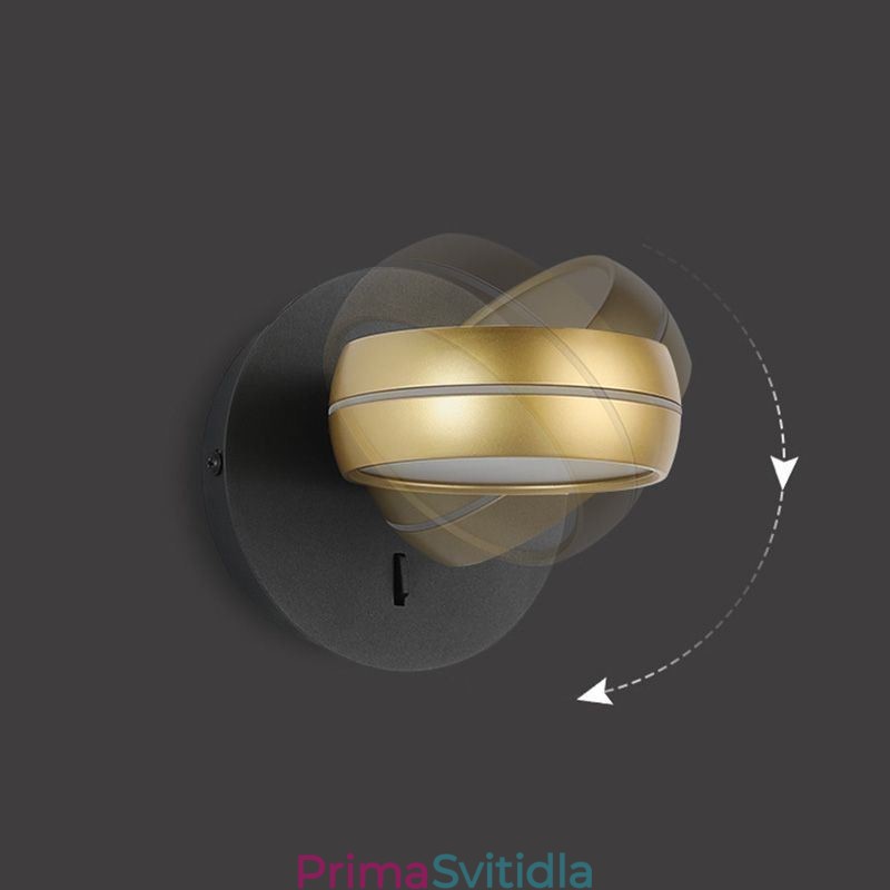 Otočné nástěnné svítidlo Moderní minimalistické nástěnné svítidlo