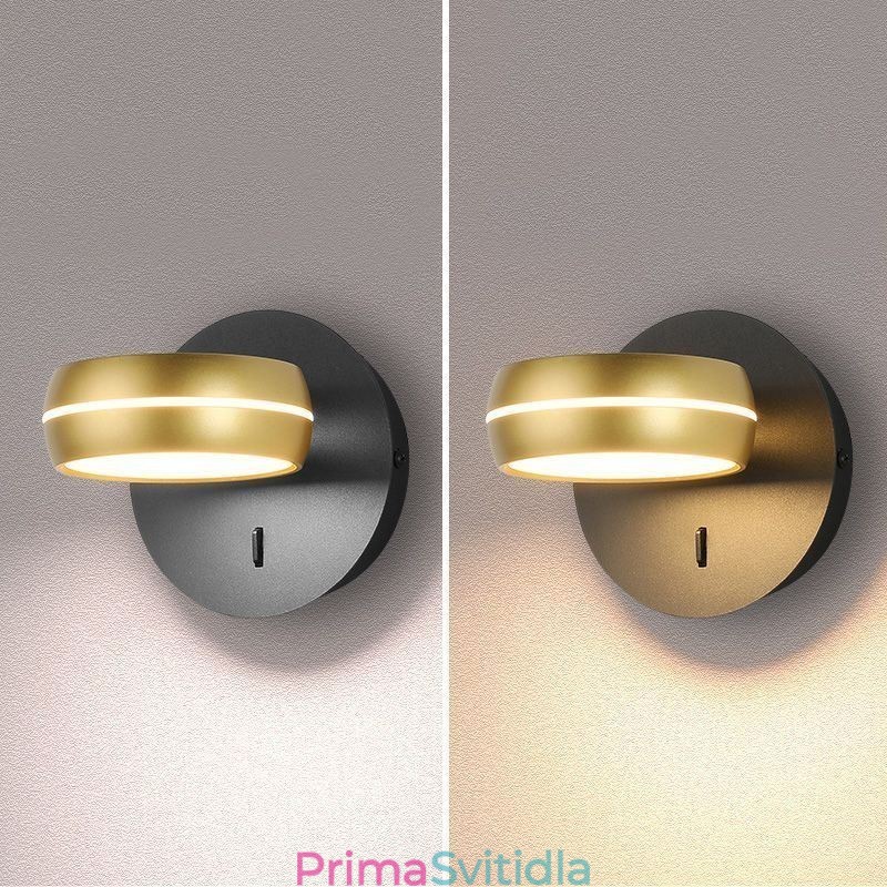 Otočné nástěnné svítidlo Moderní minimalistické nástěnné svítidlo