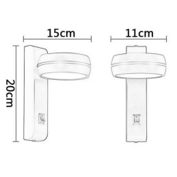 Otočná nástěnná lampa Moderní minimalistické nástěnné svítidlo