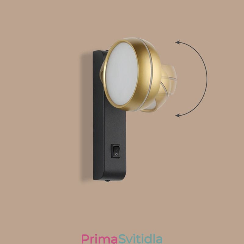 Otočná nástěnná lampa Moderní minimalistické nástěnné svítidlo