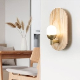Dekorační nástěnná dřevěná lampa Světla do vstupní uličky Nordic Noční nástěnné svítidlo
