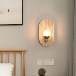 Dekorační nástěnná dřevěná lampa Světla do vstupní uličky Nordic Noční nástěnné svítidlo