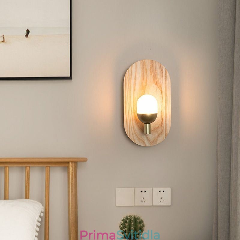 Dekorační nástěnná dřevěná lampa Světla do vstupní uličky Nordic Noční nástěnné svítidlo