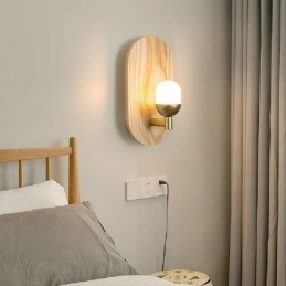 Dekorační nástěnná dřevěná lampa Světla do vstupní uličky Nordic Noční nástěnné svítidlo