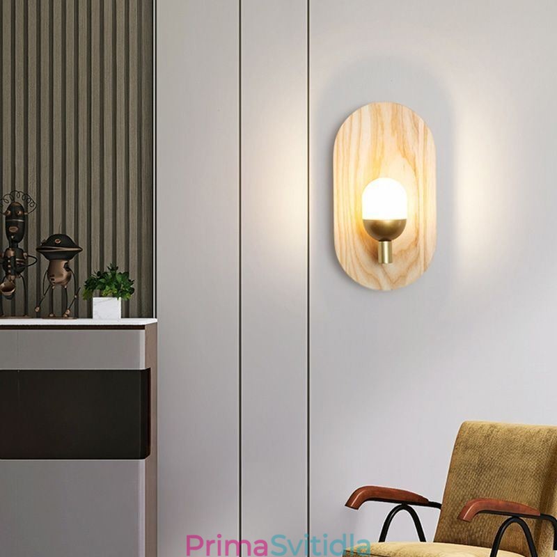 Dekorační nástěnná dřevěná lampa Světla do vstupní uličky Nordic Noční nástěnné svítidlo