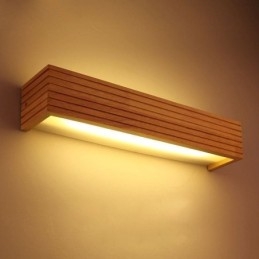 Dřevěná nástěnná svítidla v japonském stylu Lampa Koupelnová domácí nástěnné svítidlo